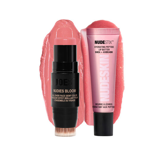 KIT BLUSH E BALM LABIAL NUDESTIX ROSY PINK GLOW